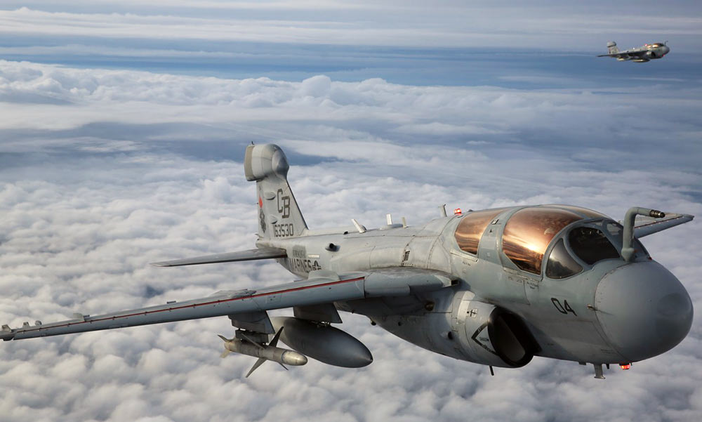 最后一批ea-6b"徘徊者"退役|电子|电子战飞机|美军_新浪新闻