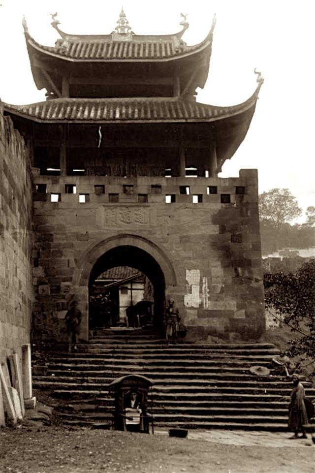 重庆城墙老照片图片
