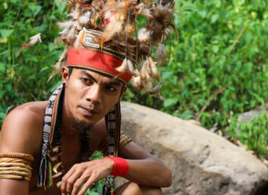 用"猎头"风俗做聘金娶妻的部落,网友:屋顶上的头颅是幸运物?