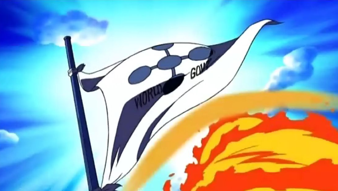 旗帜的时候,路飞等人被人告知说:"你们是与170多个国家和世界政府为敌