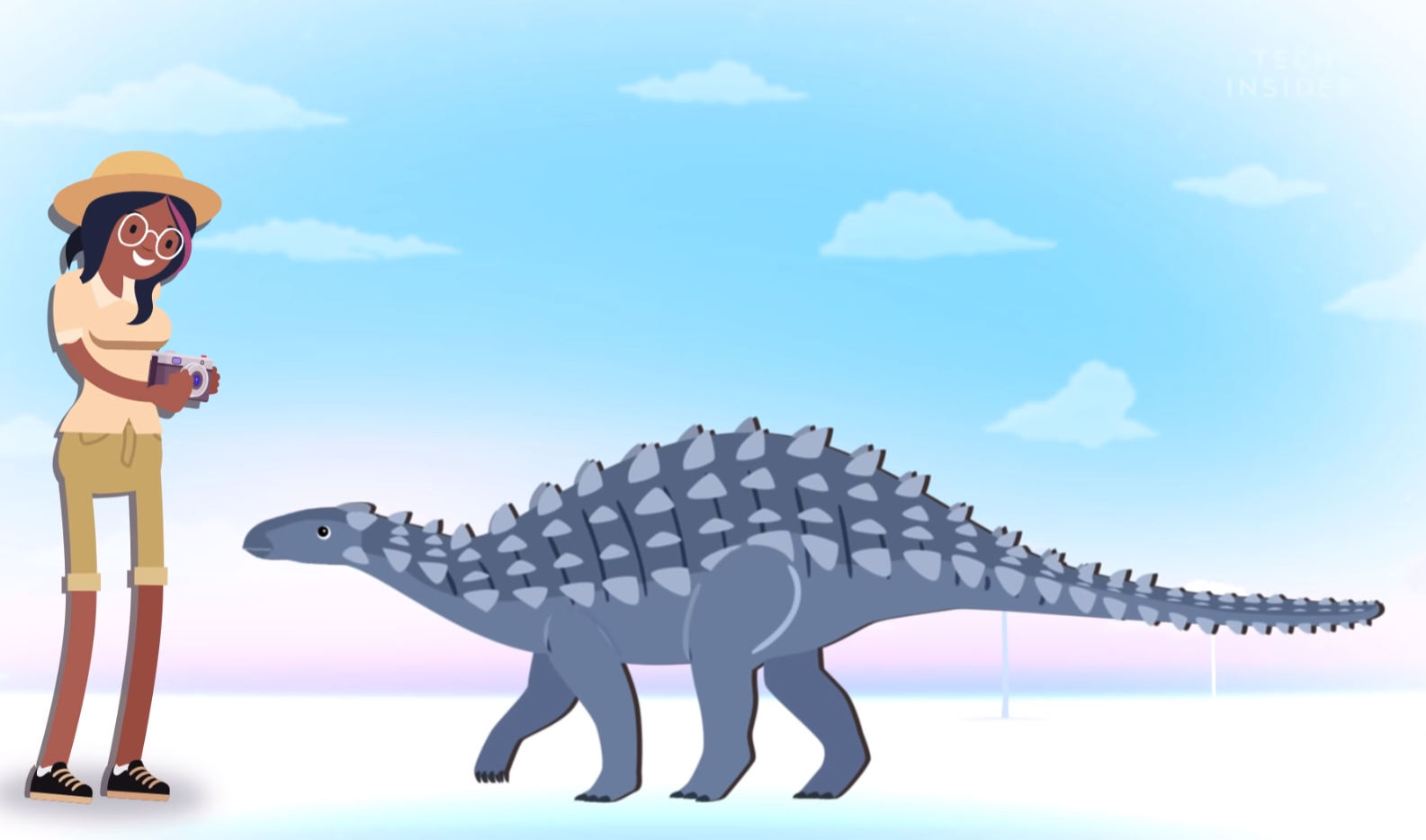 首先我们请出小弟始盗龙(eoraptor),这小家伙的个头只能到咱们的膝盖