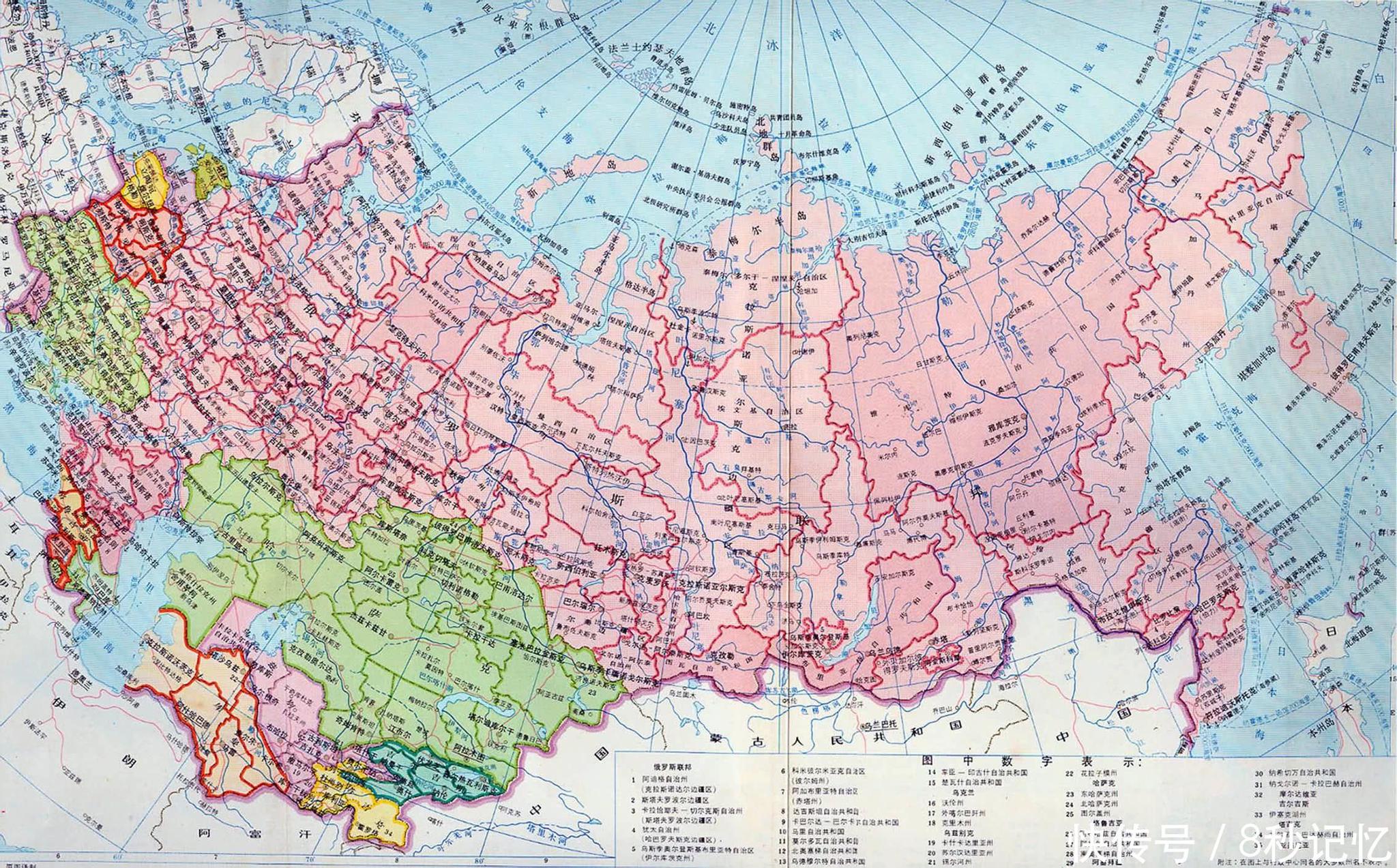 西伯利亚暗色岩 地图图片