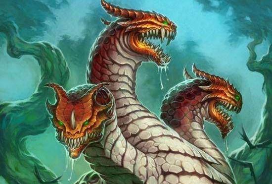 苦潮多头蛇588的逆天身材,在第五回合大家上的都是3攻,4攻的随从,这里