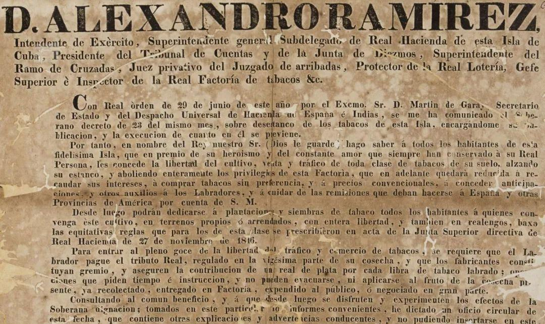 古巴雪茄第一个巅峰是在1817年