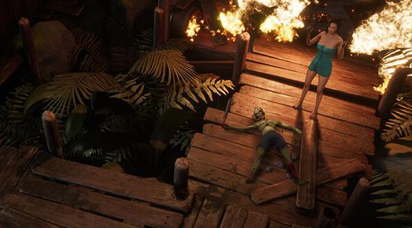 美女身披浴巾也要打僵尸！《恐惧反应重制》首批截图