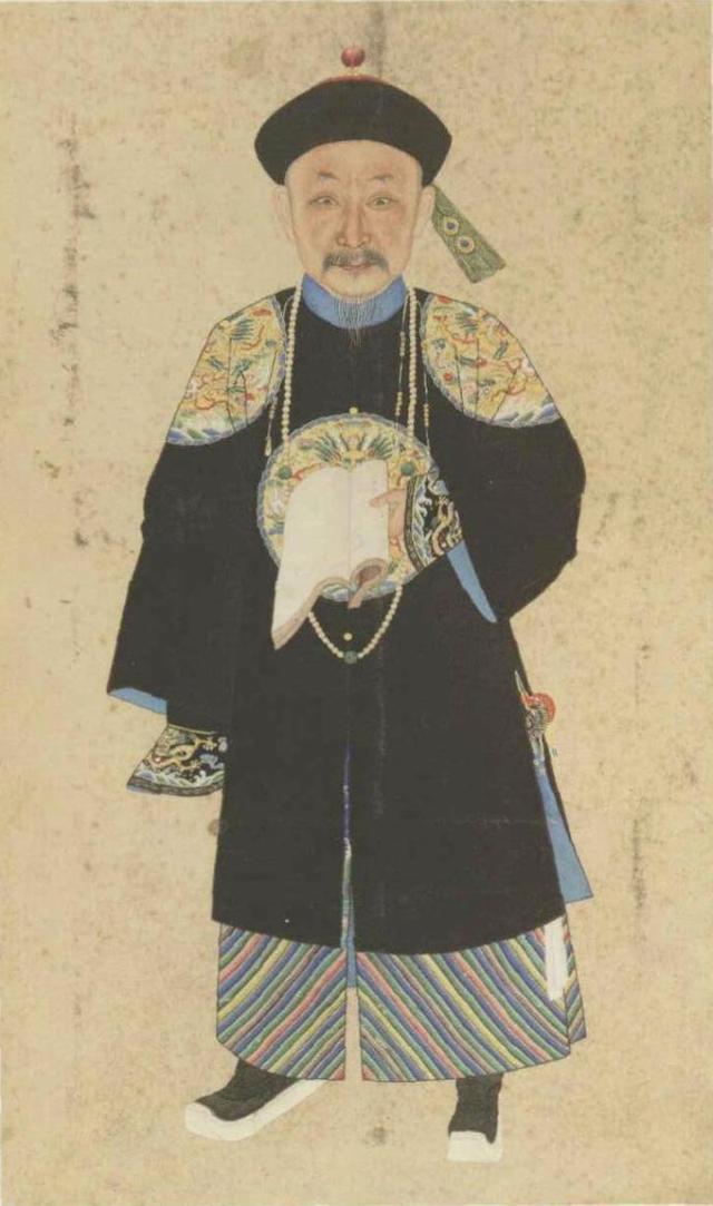 紫阁元勋阿桂像,沈贞绘,北京故宫博物院收藏.