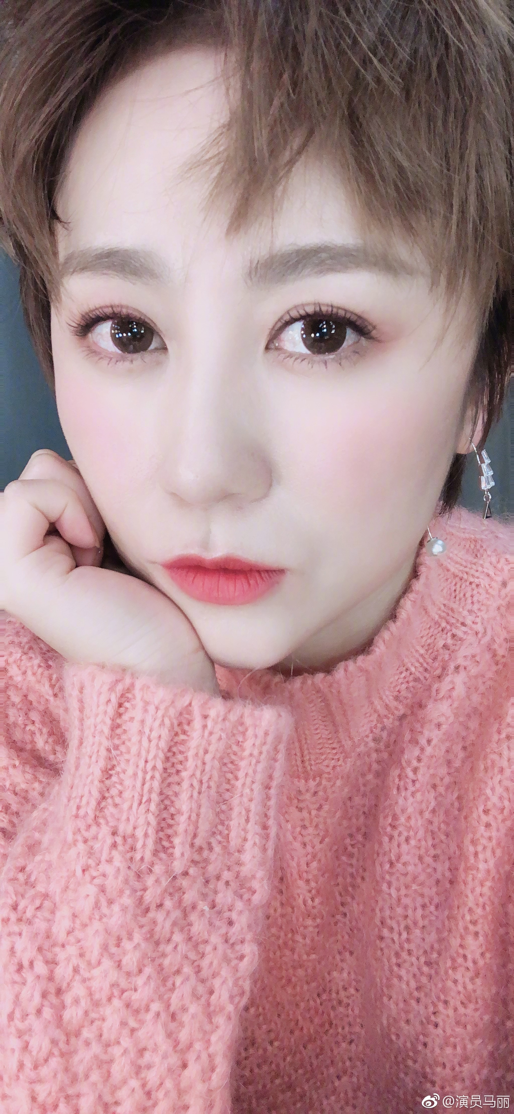 在12日的微博当中,马丽调皮的和网友互动"我大鹤岗下午三点半天就黑了