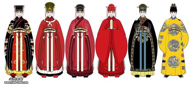明朝的皇帝只穿黄色龙袍？不，还有冕服、衮服、戎服|皇帝|衮服|龙袍_新浪新闻