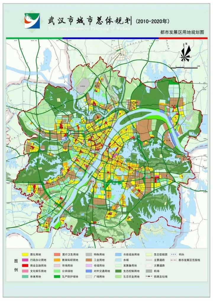 包含了外环内适合发展的很大一部分地区,都市发展区加主城区总面积