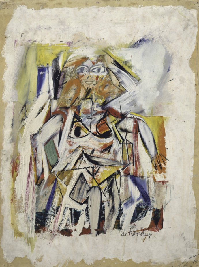 抽象表现主义的灵魂人物之一,美国画家德·库宁作品欣赏