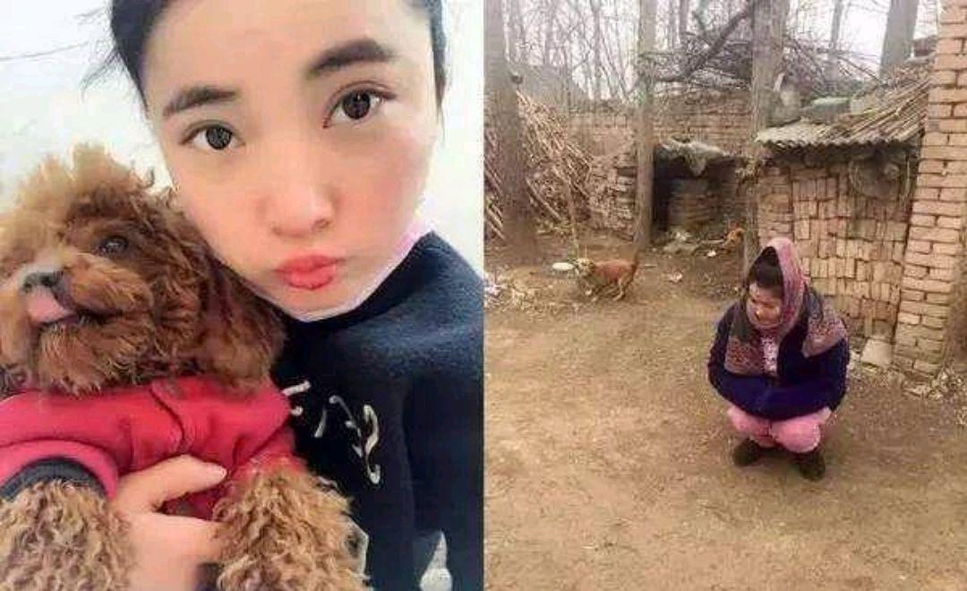 美女大学生晒出春节回家前与回家后的反差对比网友秒变村姑