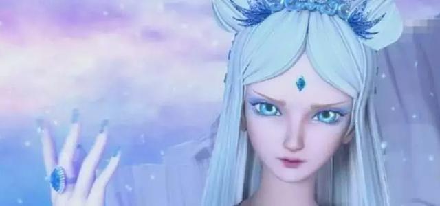 在《叶罗丽精灵梦》中,丸子头一向都是齐娜的发型,但冰公主换成丸子头