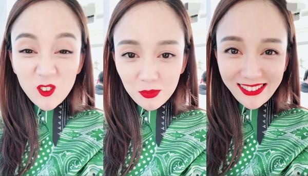 陈乔恩努力做出"爱心唇" 露出"大萌牙"秒变鼹鼠