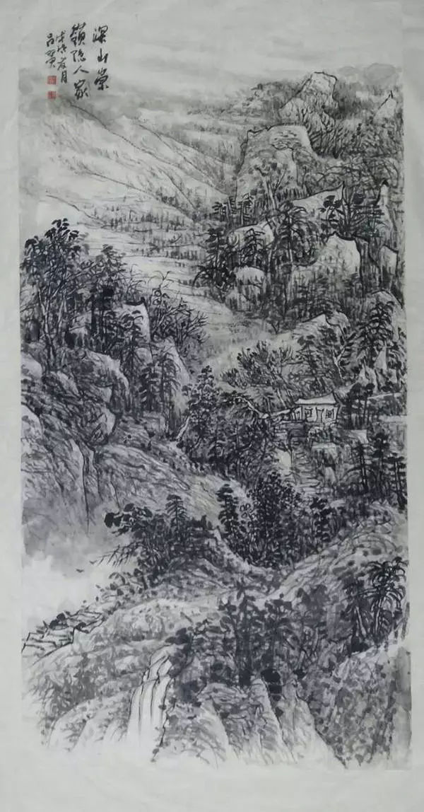 吕平山水画家-- 苍劲而立 壮丽河山