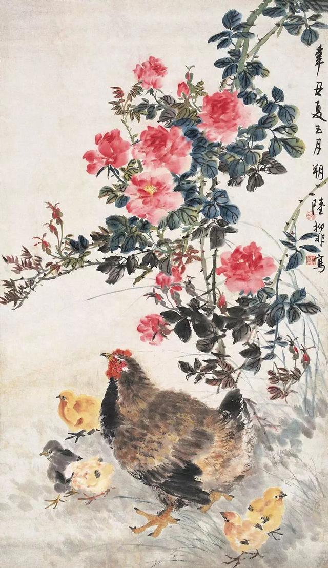 杰出的中国花鸟画大家陆抑非