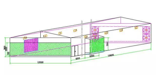 每栋鸡舍可养4万多羽蛋鸡自动化养鸡设备的设计图纸曝光了