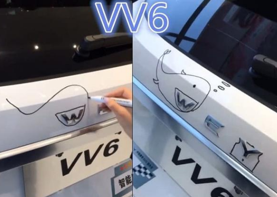 小学生被留画车标作业创造力不得不佩服大众成忍者神龟