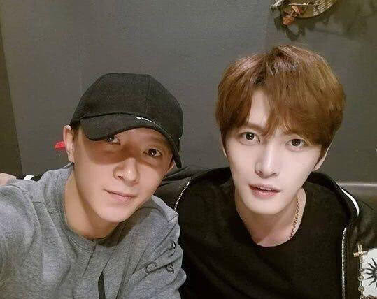 韩庚与金在中同框,15年友情相隔十年再次相见!