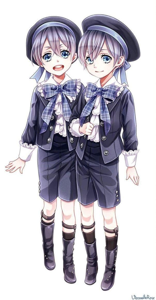 二次元动漫中颜值爆表的双胞胎男神,简直就是复制粘贴的帅气