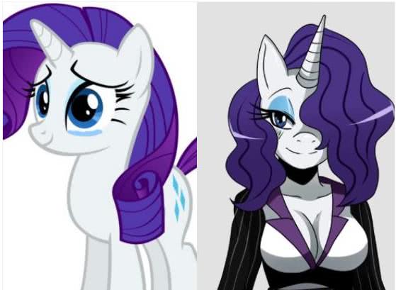 拟人版小马宝莉柔柔鼻子太辣眼睛邪茧果然妖娆