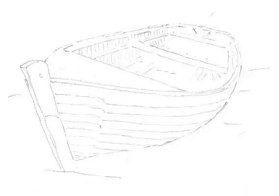 零基础超详细素描教程,教你画跑车,摩托车,路灯,摩托艇,旧船