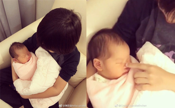 陈若仪晒10年前怀孕kimi时候的照片 十年了,妈咪越来越年轻