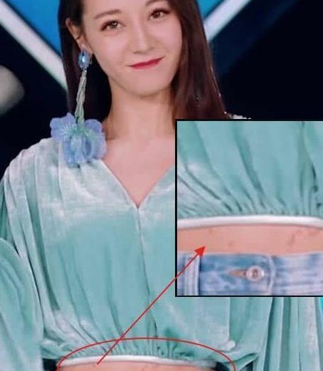 迪丽热巴全程拼命用手捂着肚子,手拿开的时,所有人却看傻了