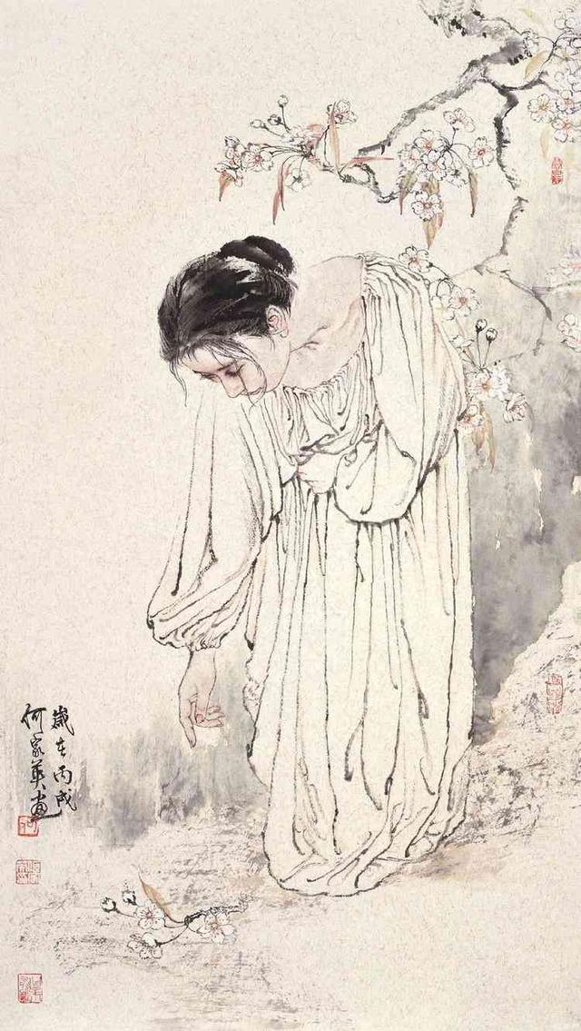 何家英的工笔画你肯定见过,纯写意呢?18张,很唯美!