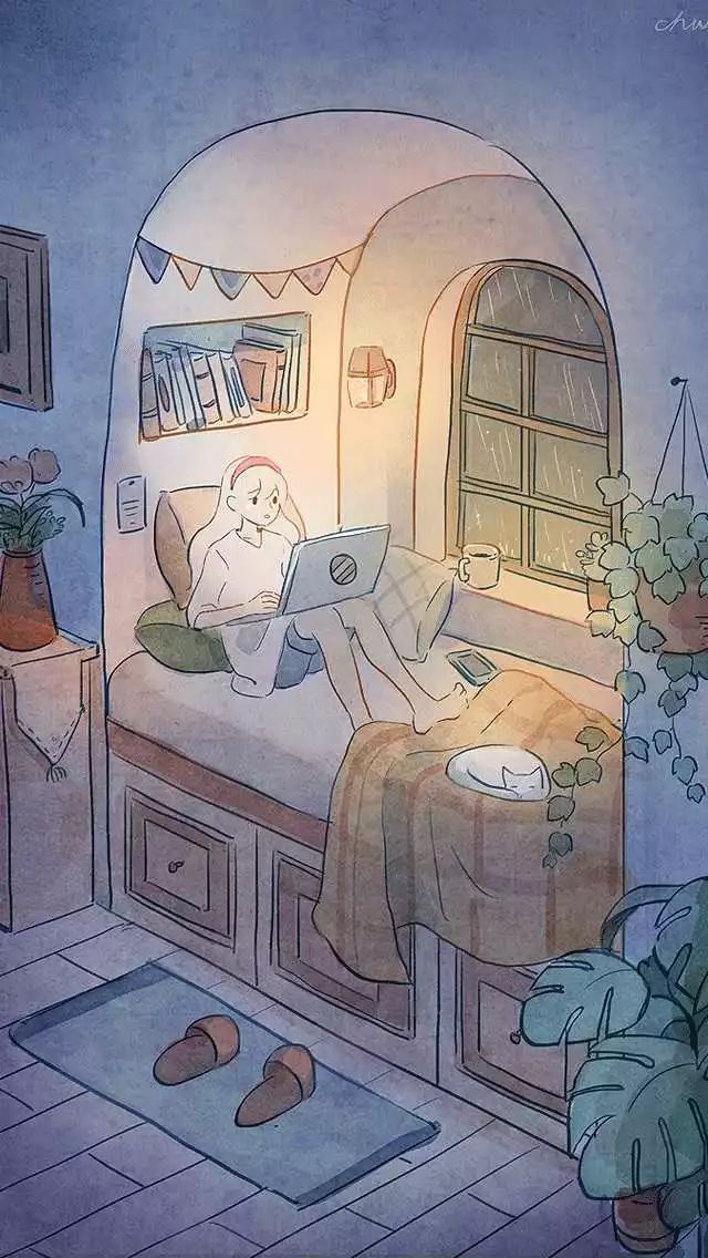 美图汇治愈系暖心插画小壁纸chatte