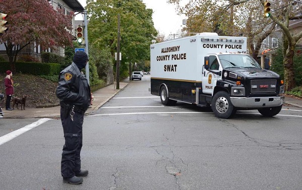 美国匹兹堡犹太教堂发生血腥枪击案  已致11死 6伤