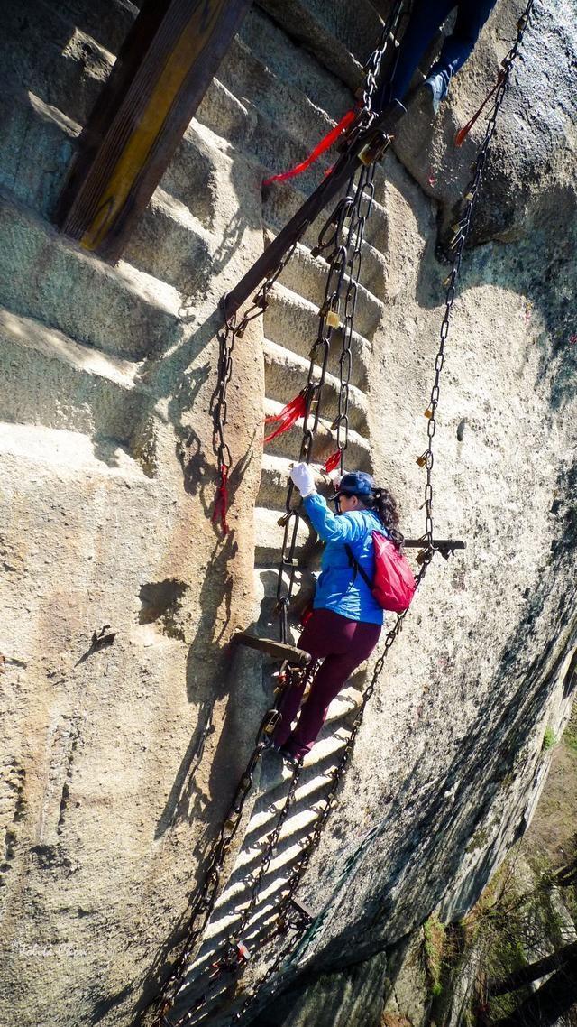 老员工游华山不要随便体验长空栈道很多不听劝的人都后悔了
