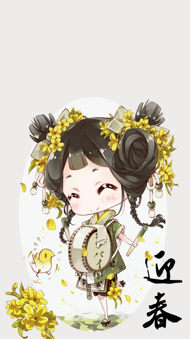 萌系植物拟人化壁纸,让自己的手机萌萌哒