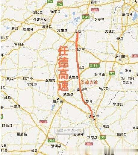 任德高速景县段规划图图片
