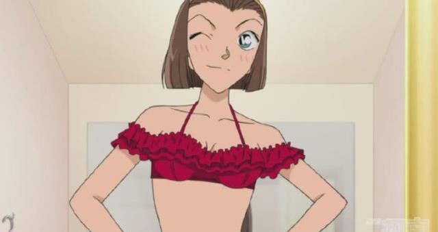 名侦探柯南:4位主角泳装秀,服部平次的帅气,毛利兰的太惊艳!