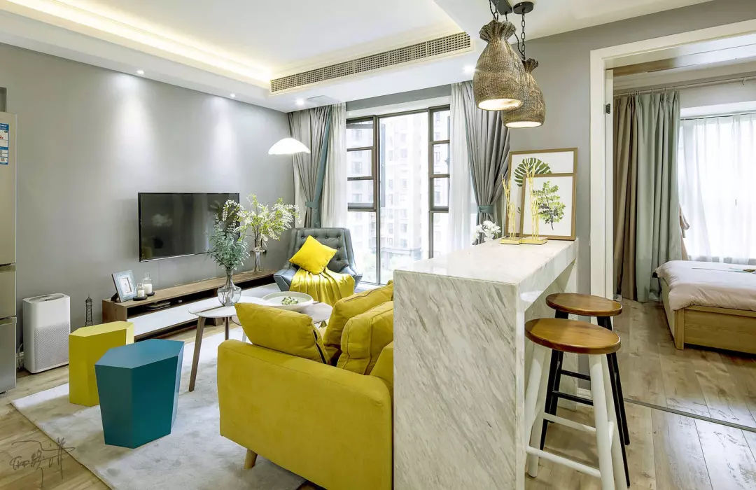 装修案例 单身美女给自己装修的小户型,精致北欧范儿!