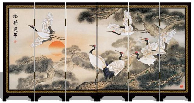 中国风之屏风,浮现的中国画