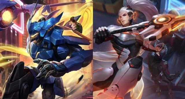 王者荣耀:两队机甲大比拼,上单吕布亚瑟,打野赵云韩信