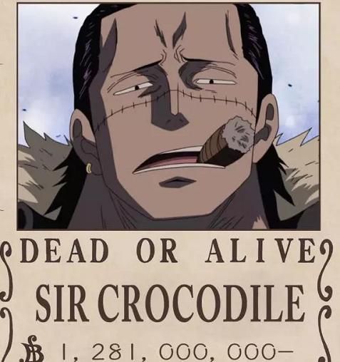 克洛克达尔最新赏金曝光比卡二还高是草帽团最后一名船员