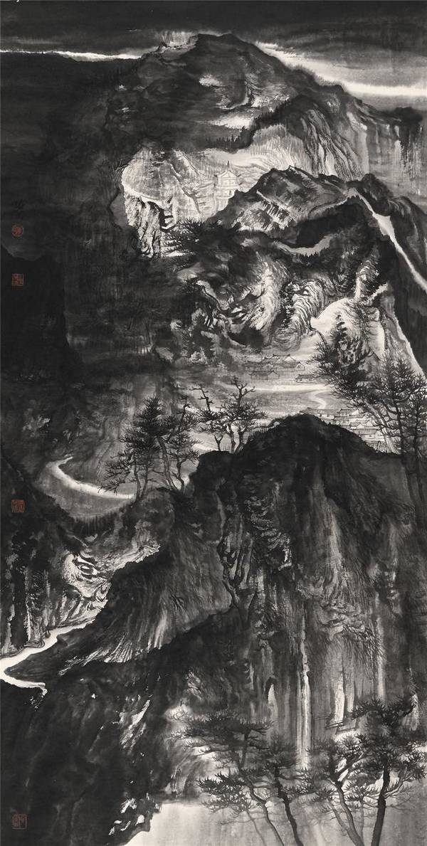 中国山水画名家李晓松