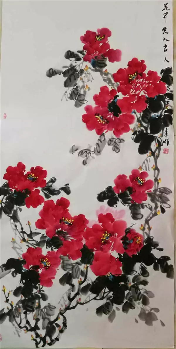 画家刘青花鸟作品欣赏