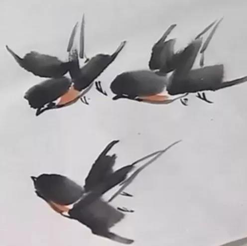 徐湛教授教你国画燕子的画法