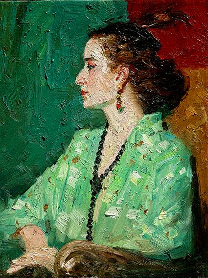 广州画院副院长,旅美画家周树桥油画人物写生欣赏