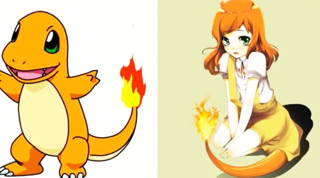 当神奇宝贝变成美少女,小火龙太可爱了!皮卡丘毁了!