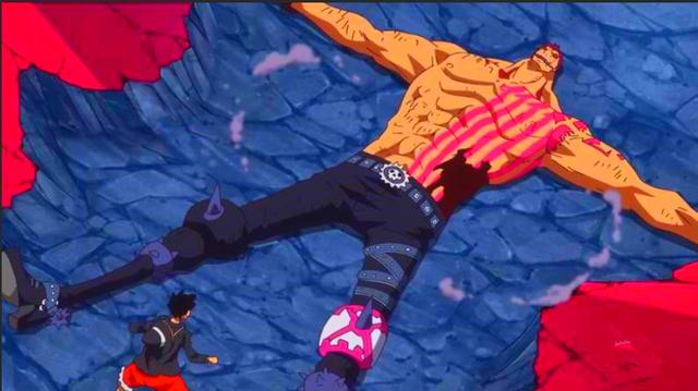 海贼王871集:真男人卡塔库栗背朝大地倒下,路飞的举动令人暖心