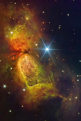 nasa:1000光年外,这团蓝色星云,正在穿过"时空之门"