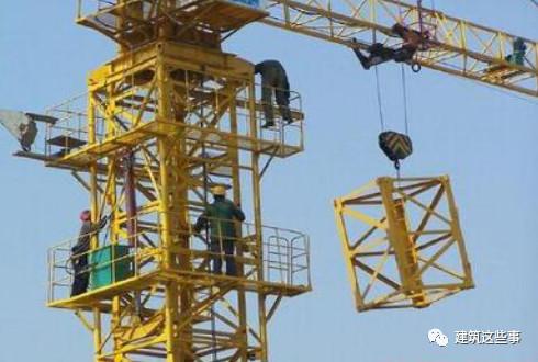 塔吊从基础到运转全流程介绍这下你知道塔吊是怎么升高了吧