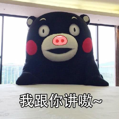 熊本熊表情包:你要是敢不爱我,我就拱你