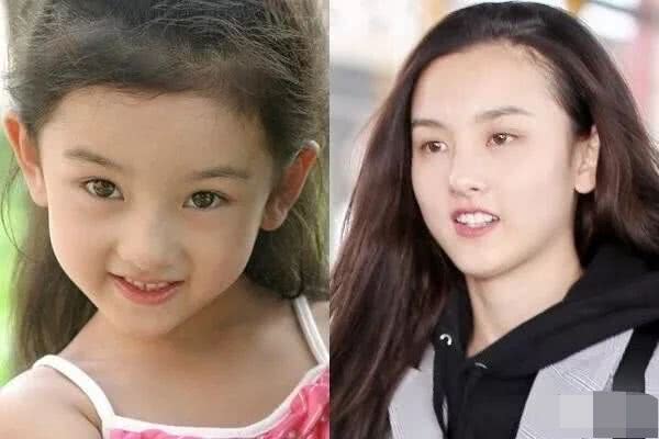 女星童年照对比,关晓彤变化明显,最后一位素颜美女!