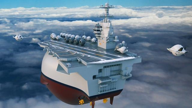 世界上最大航母,排水量高达112000吨,被誉为"可移动的小镇"