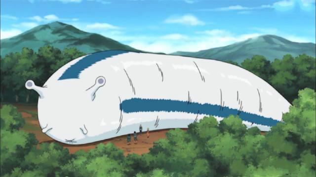 纲手每次召唤出来的蛞蝓其实都只是蛞蝓仙人的一部分,使用通灵术时